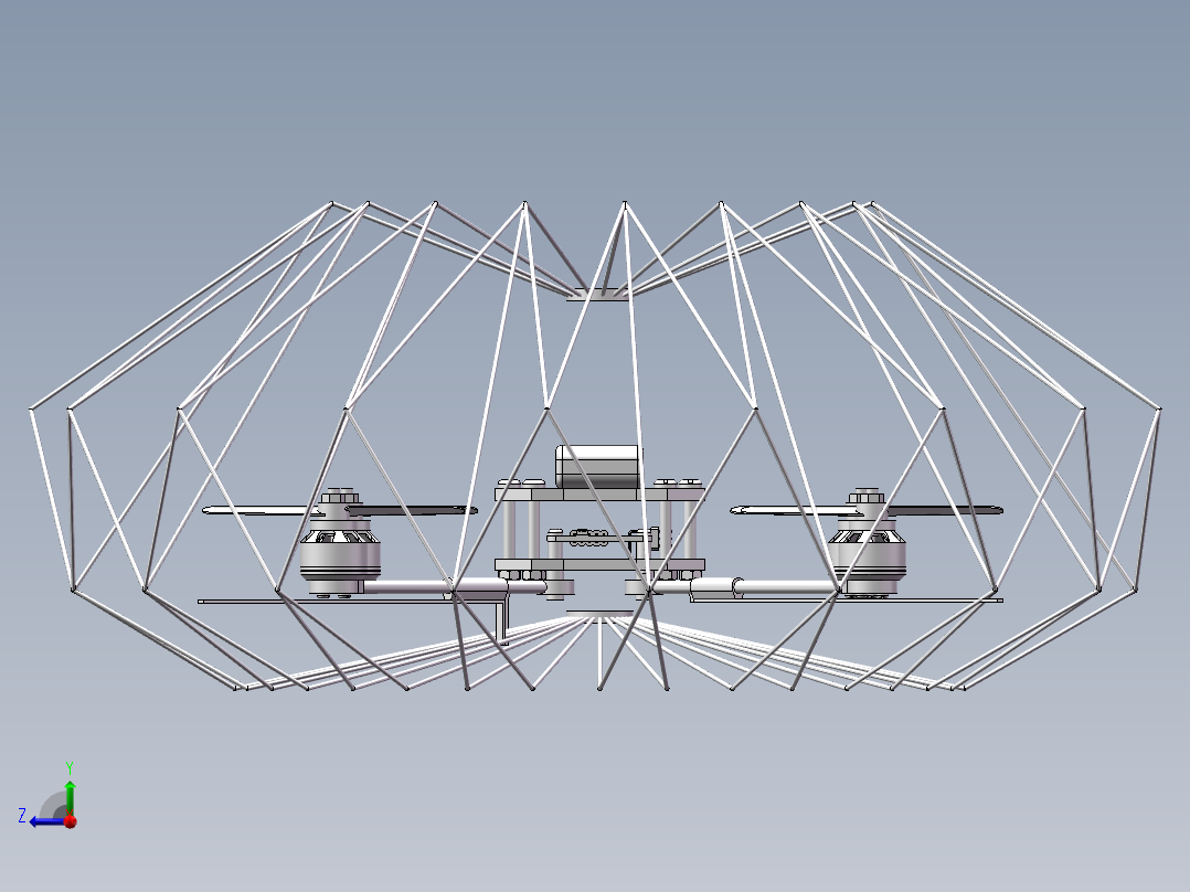 载物无人机右视图