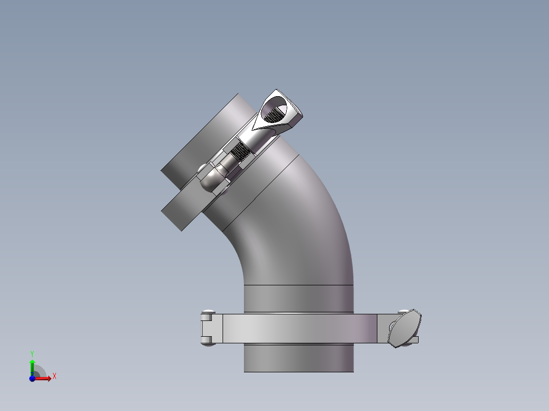 不锈钢快接-45°