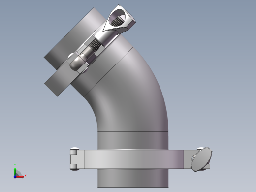 不锈钢快接-45°前视缩略图