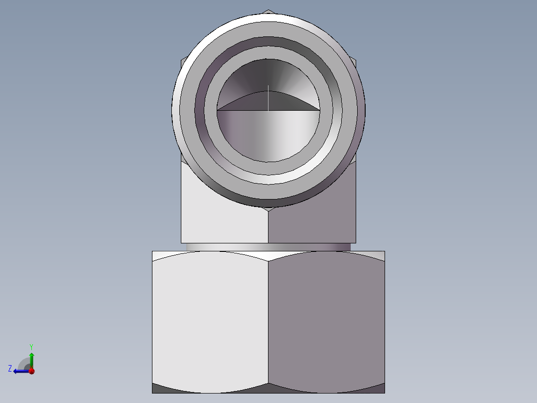 直角组合接头、2D9-30右视图