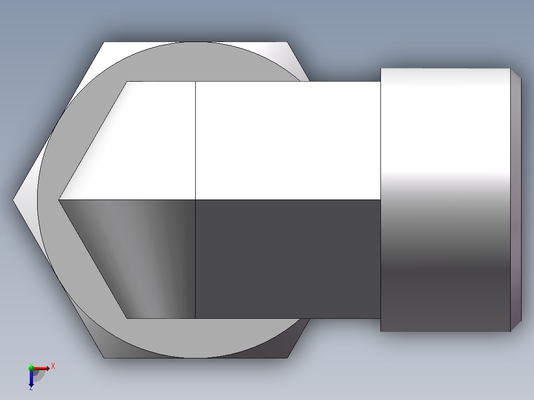 直角组合接头、2D9-30俯视图