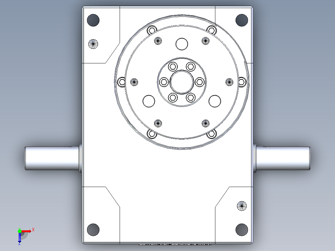 RU80DH升降摇摆型俯视图