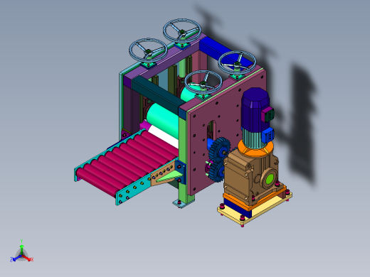多铜带压延成形机主视缩略图