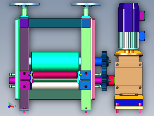 多铜带压延成形机前视缩略图