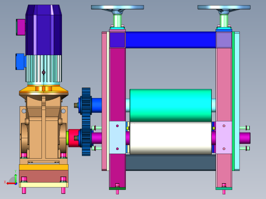 多铜带压延成形机后视缩略图