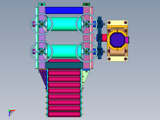 多铜带压延成形机俯视缩略图