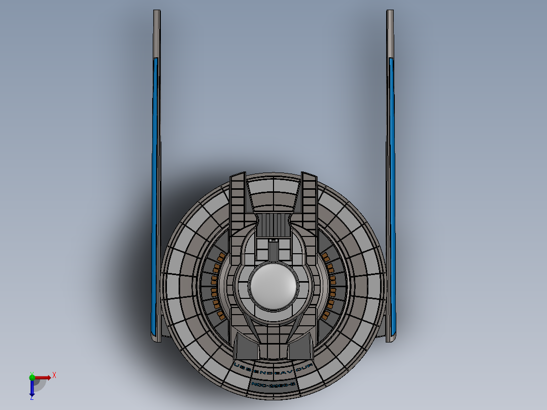 宇宙飞船(96)俯视图