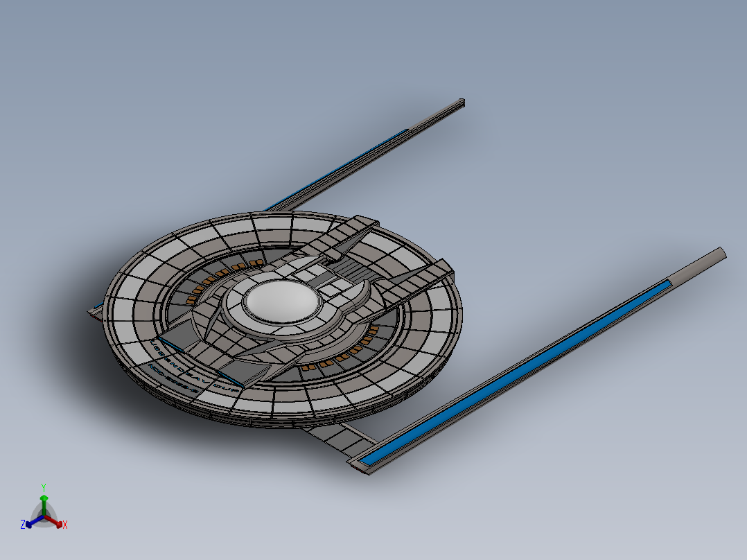 宇宙飞船(96)正等轴测图