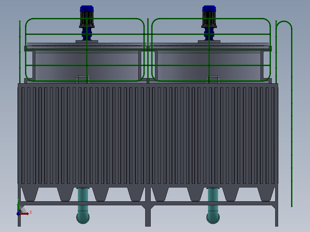 A3004021-大楼通风系统前视图