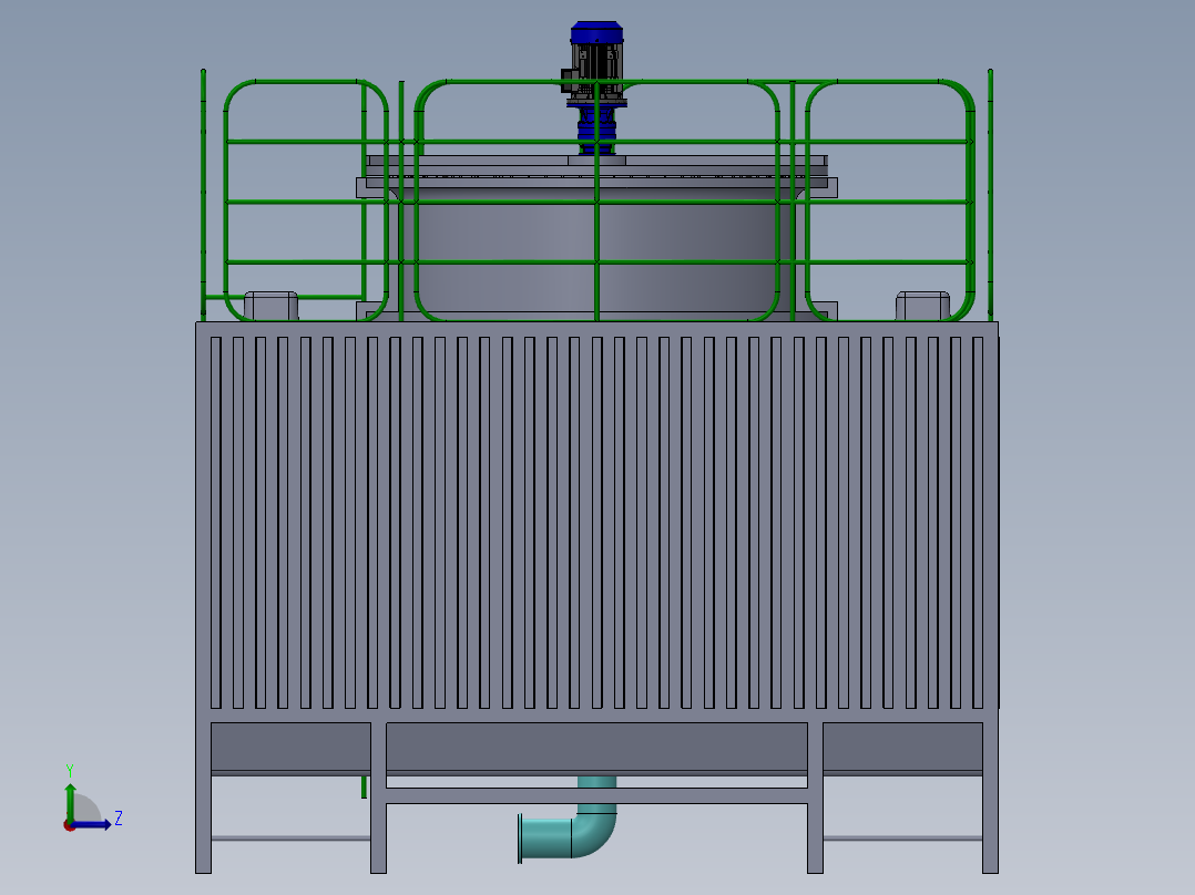 A3004021-大楼通风系统左视图