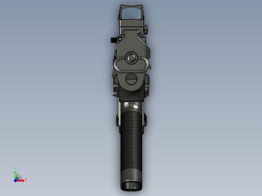 手枪左轮冲锋枪老式狙击步枪设计3D图纸veles-s-pistol STP前视缩略图