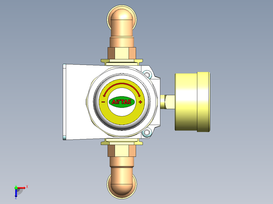 GFR300-10-C1调压过滤器俯视图