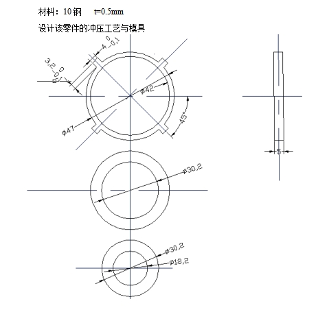 垫片的冲裁模具设计及冲压工艺-冲孔落料复合模含11张CAD图