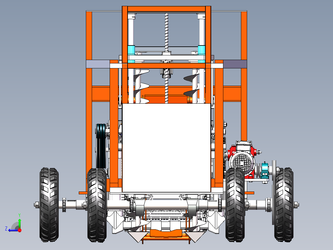 挖山药机器右视图