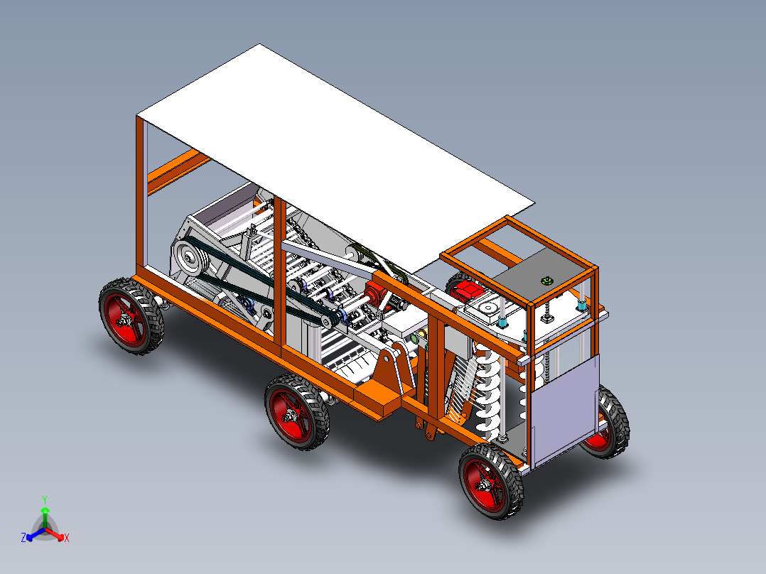 挖山药机器正等轴测图