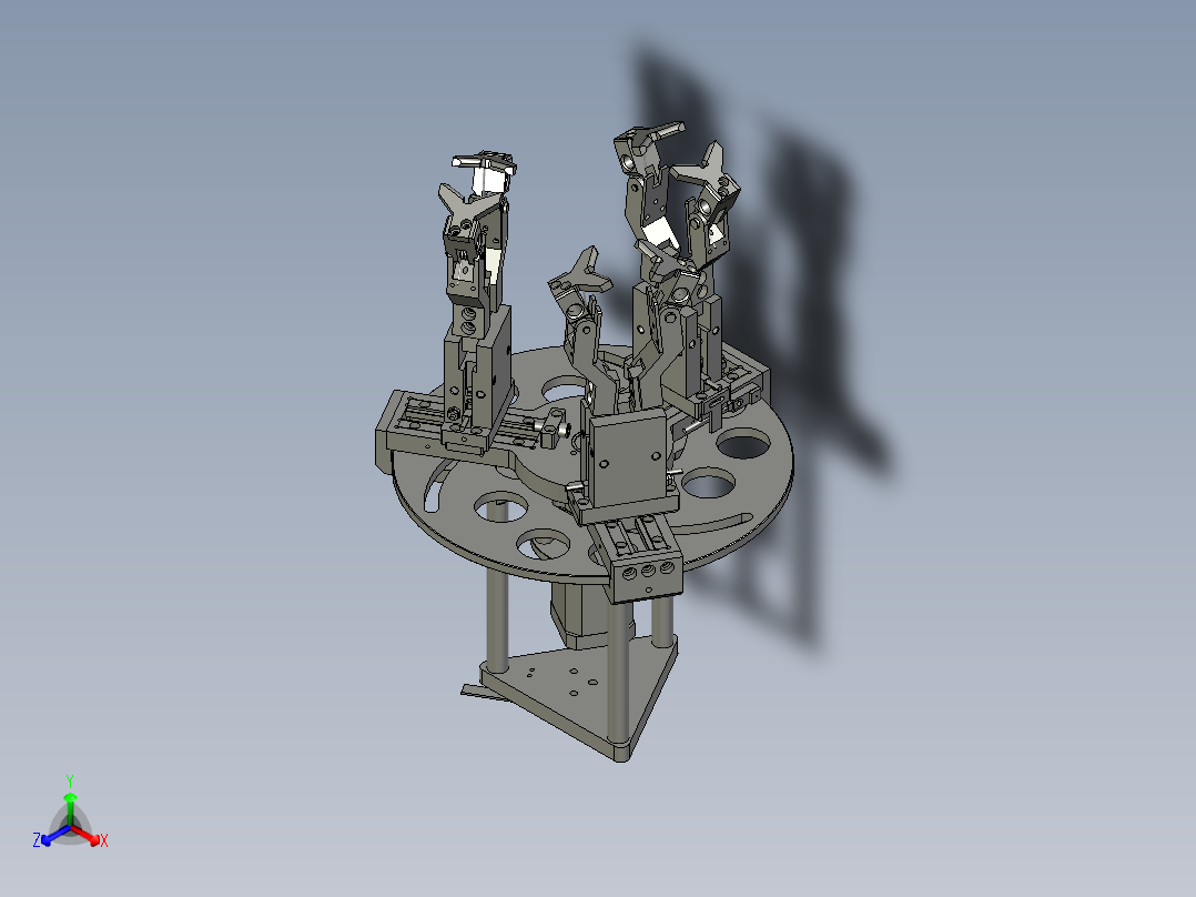 XMGJZDZP-C1-000脚垫抓取治具正等轴测图