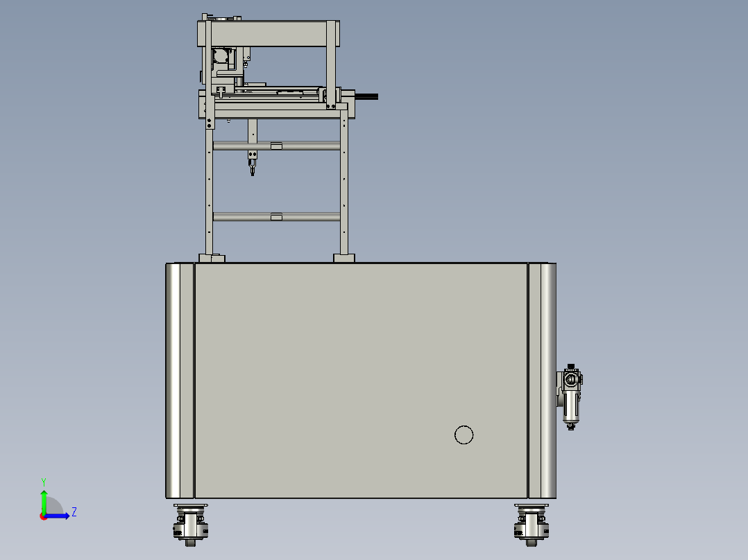 龙门式移载机用输送装置左视图