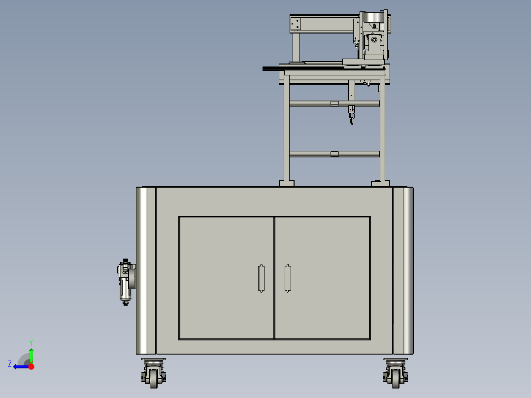 龙门式移载机用输送装置右视图