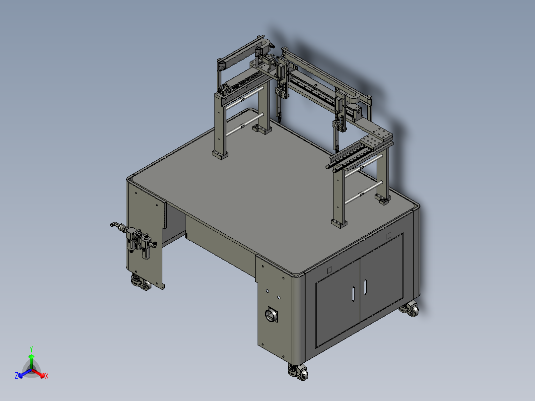 龙门式移载机用输送装置正等轴测图