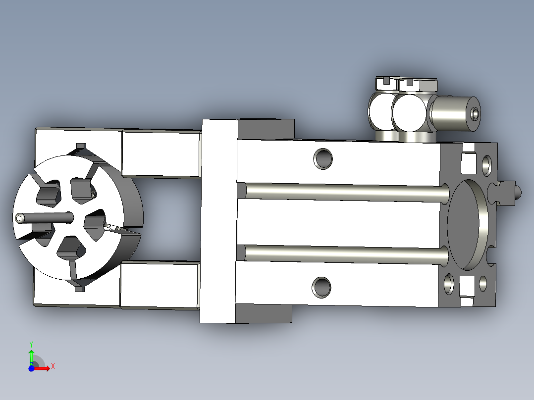 下料气爪模块前视图