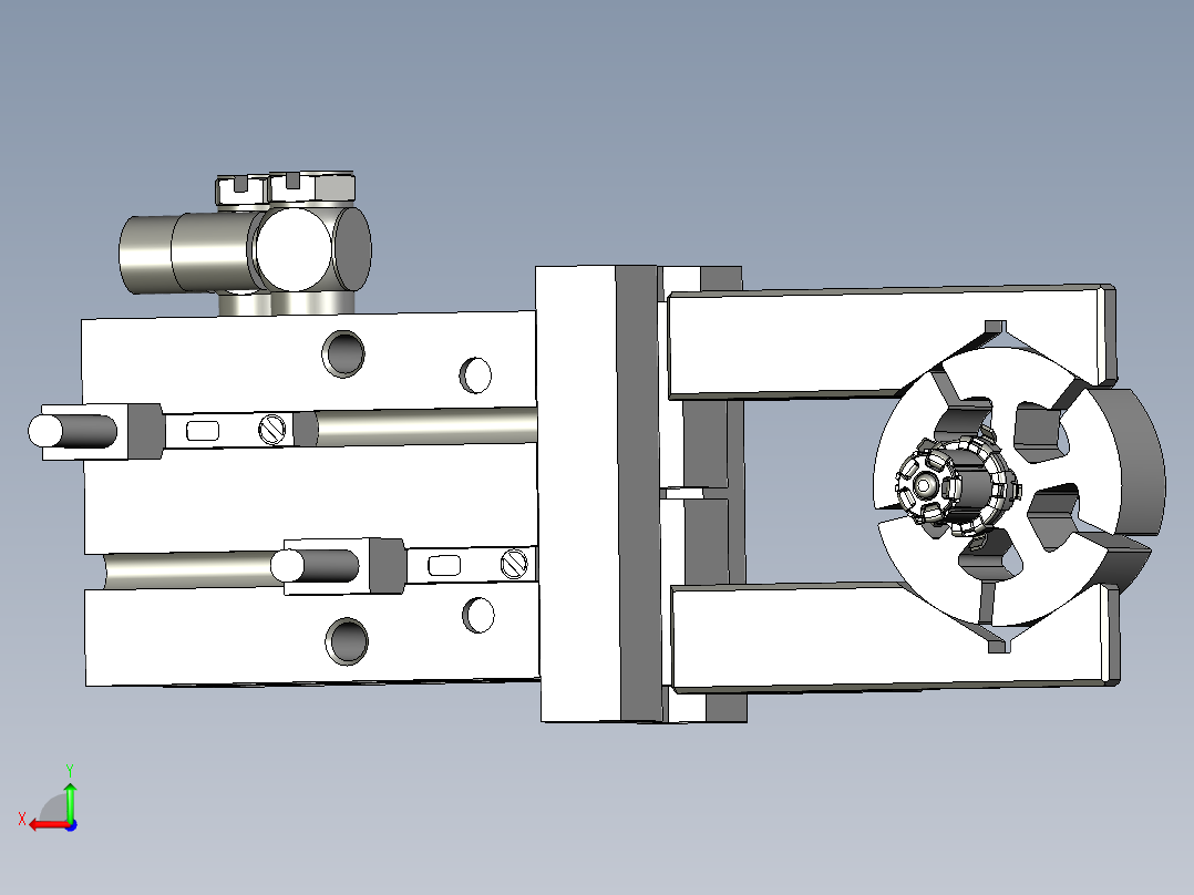 下料气爪模块后视图