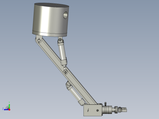 可抓取重物的搬运机器人的液压抓手右视缩略图