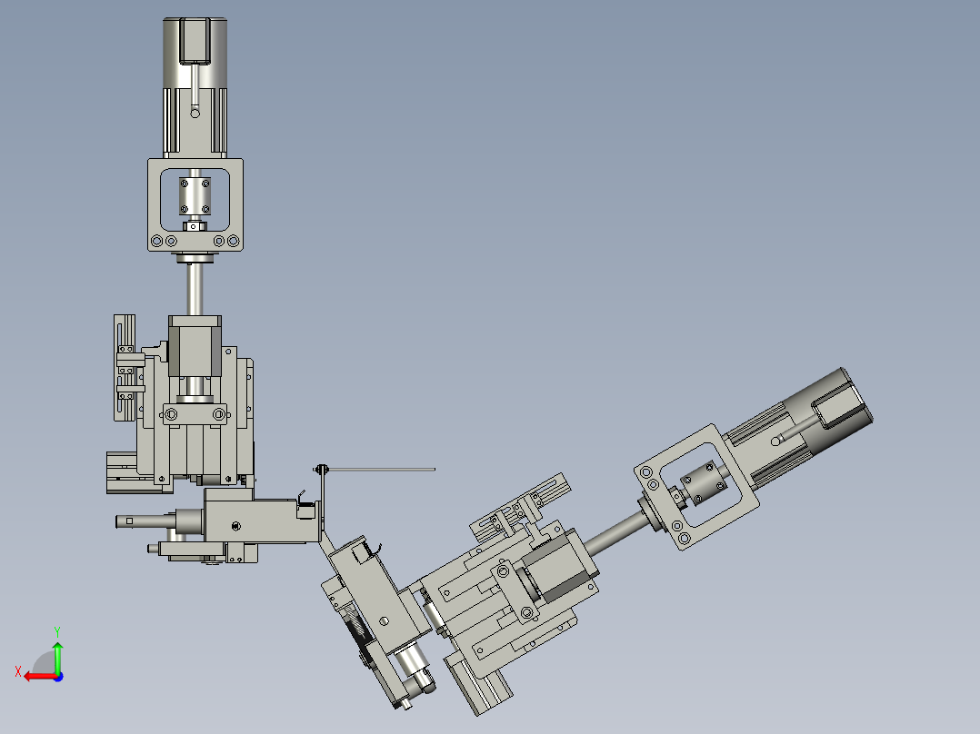左右切极片组件1后视图