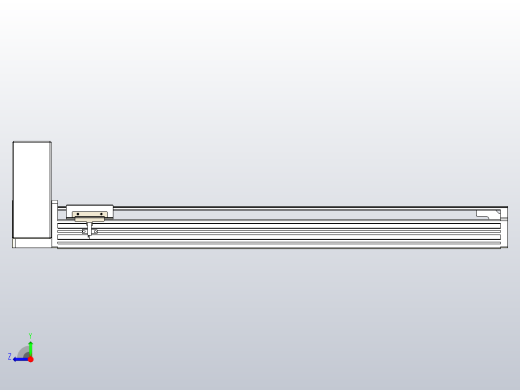皮带直线轴半封闭可选导轨TPA-HNB-85S-90-L600-RU-C-P20-N3右视缩略图