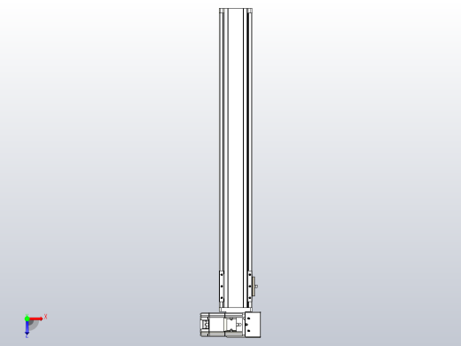 皮带直线轴半封闭可选导轨TPA-HNB-85S-90-L600-RU-C-P20-N3俯视缩略图