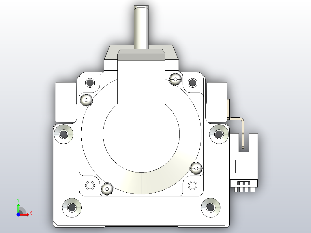 日规模组半封闭丝杆TPA-HNR-85S-1610C-L500-M-Y-P20-N3前视图