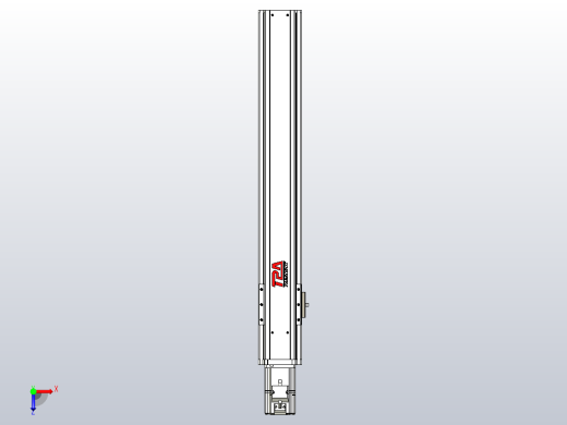 日规模组半封闭丝杆TPA-HNR-85S-1610C-L500-M-Y-P20-N3俯视缩略图