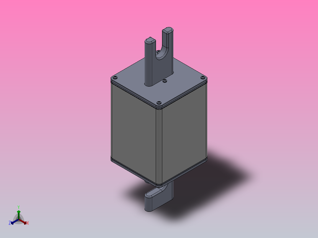 NGT快速熔断器[NGT1-380╱125]正等轴测图