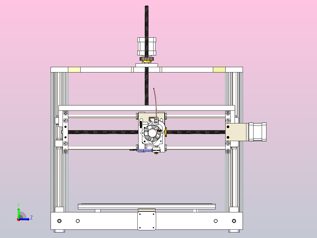 3D打印机300X200X200 V4左视图