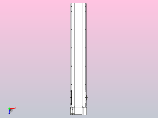 皮带直线轴半封闭可选导轨TPA-HNB-175D-140-L850-RP-C-P75-N3俯视缩略图