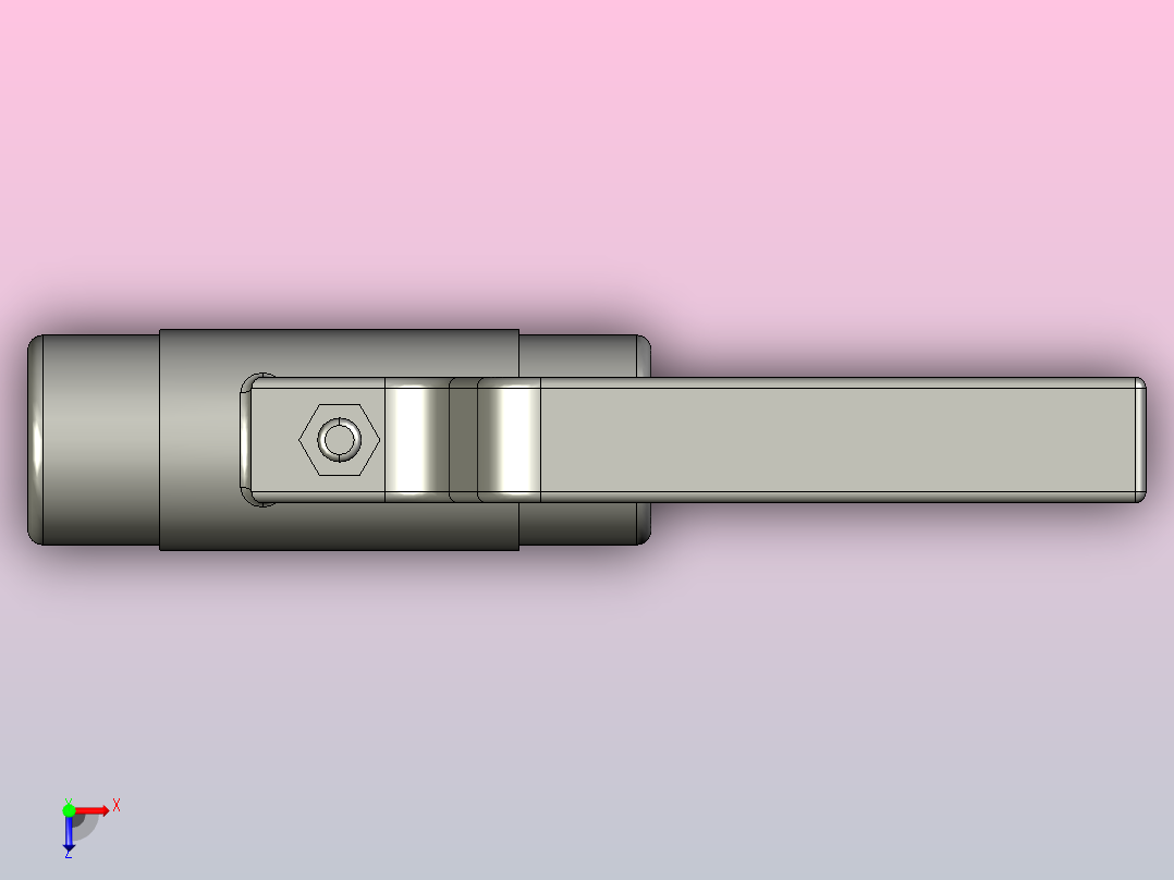 Q21F外螺纹球阀[15]俯视图
