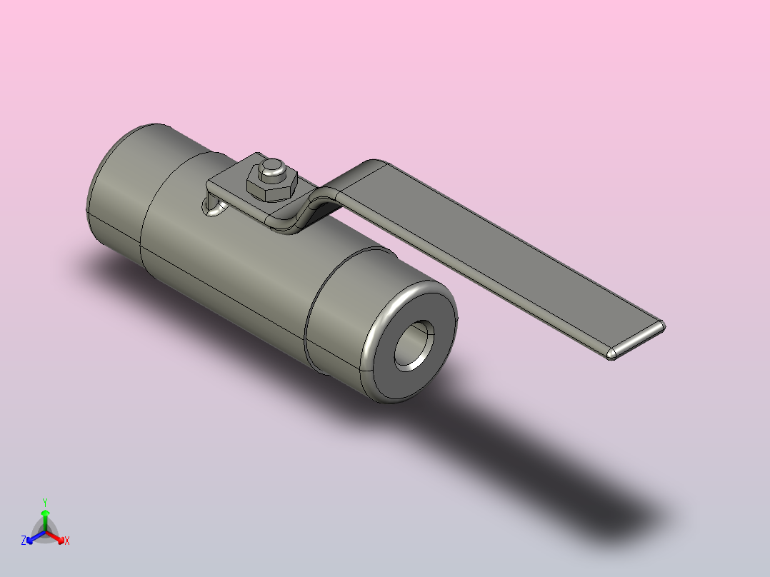 Q21F外螺纹球阀[15]正等轴测图