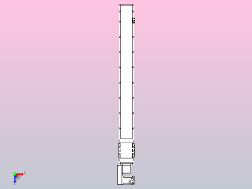 机器人皮带驱动直线轴TPA-GCB-150-P80-L1250-QL-M75-N3俯视缩略图