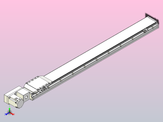 机器人皮带驱动直线轴TPA-GCB-150-P80-L1250-QL-M75-N3正等轴测缩略图