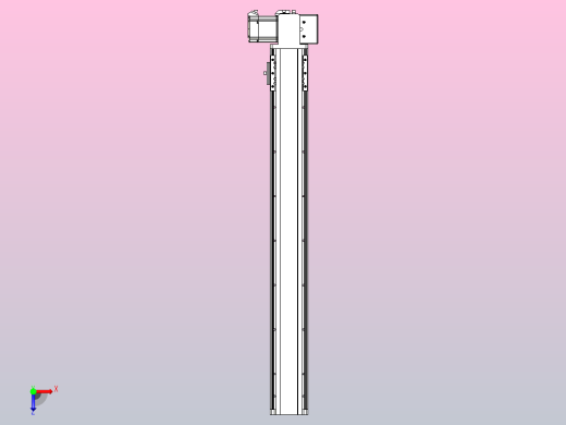 皮带直线轴半封闭可选导轨TPA-HNB-85D-90-L650-LP-Y-P20-N3俯视缩略图