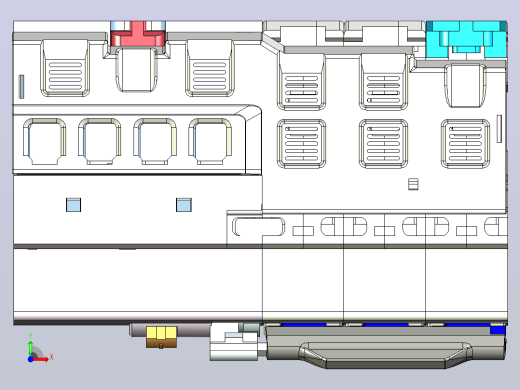 NB1LE-40 3P剩余电流动作断路器三维模型202309前视缩略图