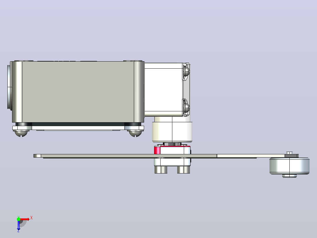 YBLX-P1_120_1U行程开关三维模型202106俯视图