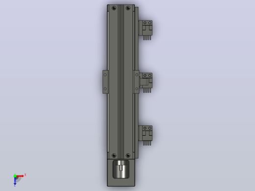KK4002.5C-200A1-F0CS2上银KK40F0 直线滑台 滚珠螺杆模组 伺服滑台俯视缩略图