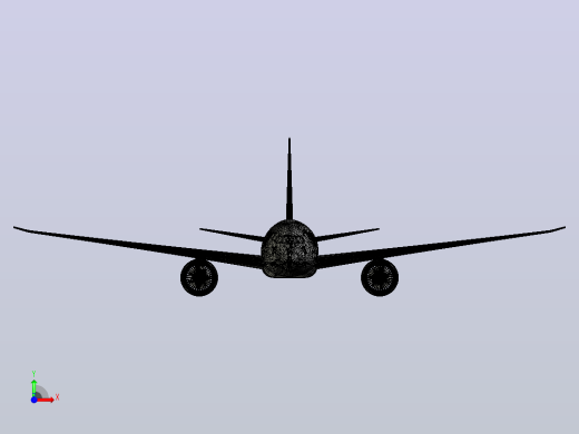 波音787汉莎航空渲染前视缩略图