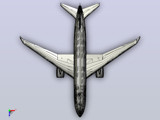 波音787汉莎航空渲染俯视缩略图