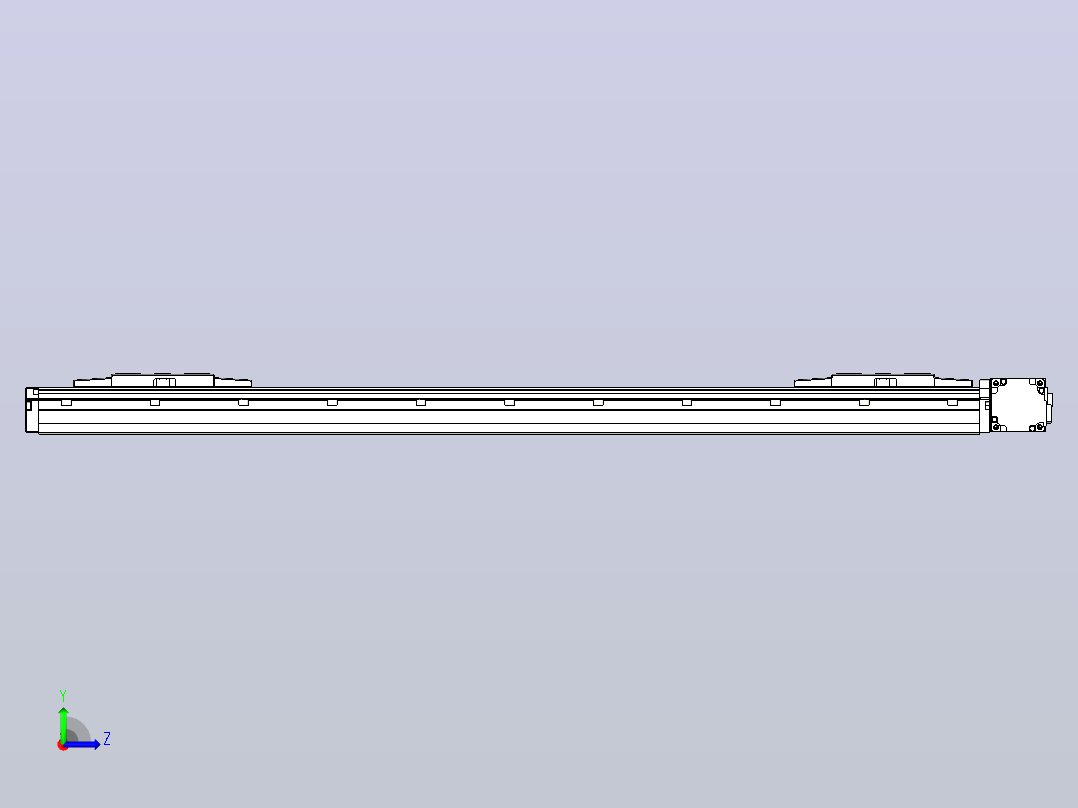 皮带直线轴双滑块型TPA-GCBS-120-P70-L300-DR-M20-N3左视图