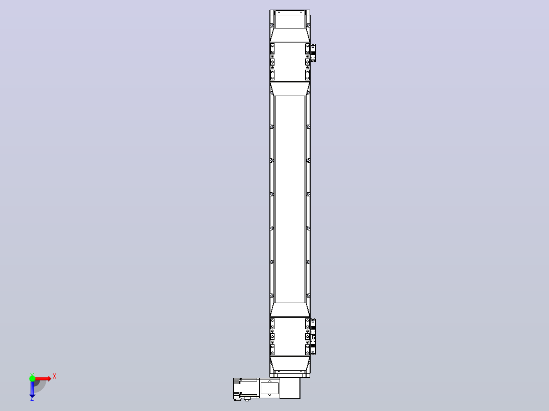 皮带直线轴双滑块型TPA-GCBS-120-P70-L300-DR-M20-N3俯视图