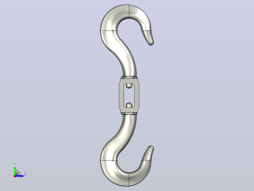 国标GB旋转式索具螺旋扣_CC型M6-160左视缩略图