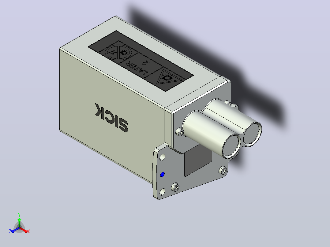 Standard Density条码扫描器正等轴测图