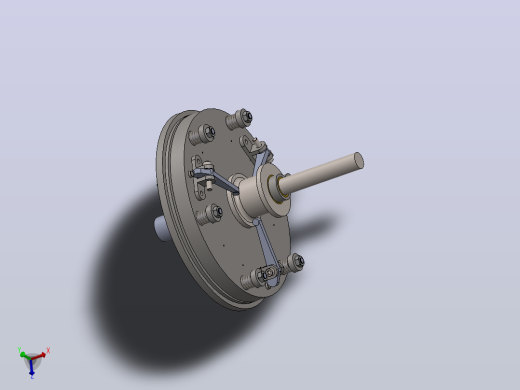 单片离合器3D图纸 Solidworks设计
