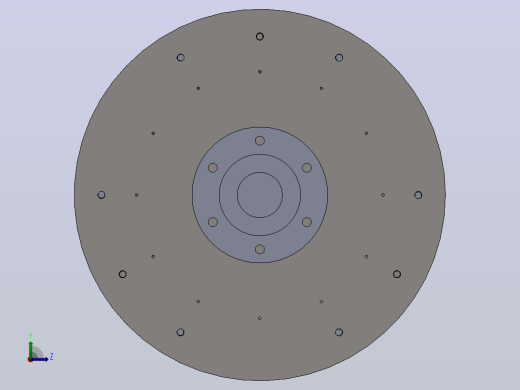 单片离合器3D图纸 Solidworks设计左视缩略图